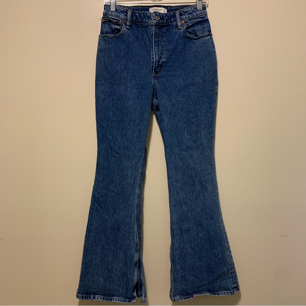 Abercrombie & Fitch Dark Blue Flare Jeans